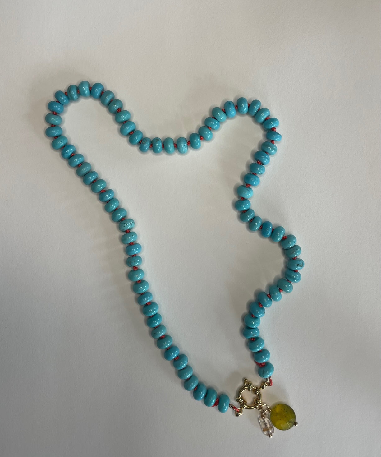 Turquoise Charm Gemstone Necklace