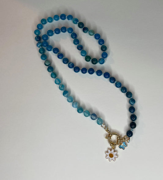 Sky Bloom Gemstone Necklace