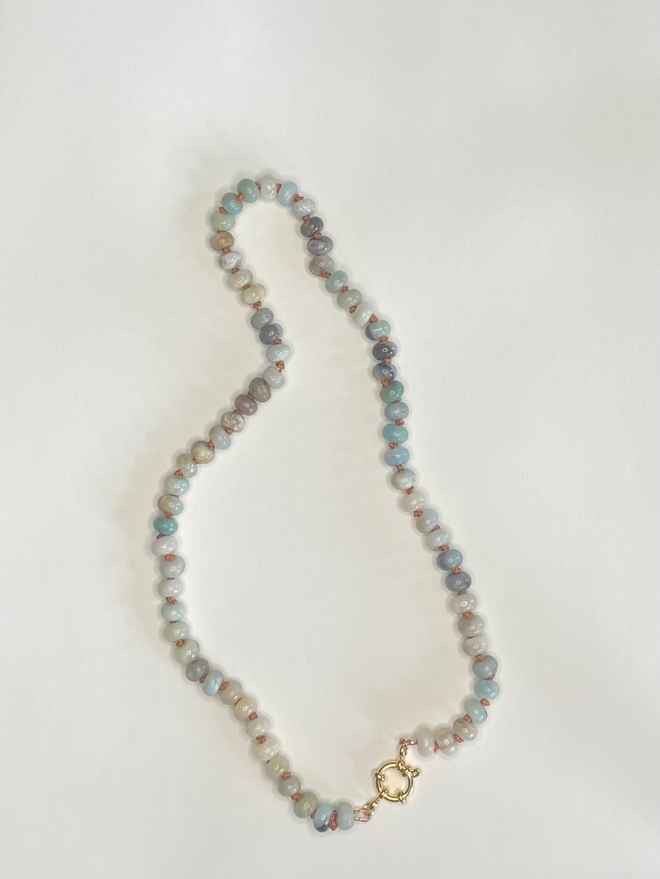 Soft Horizon Gemstone Necklace