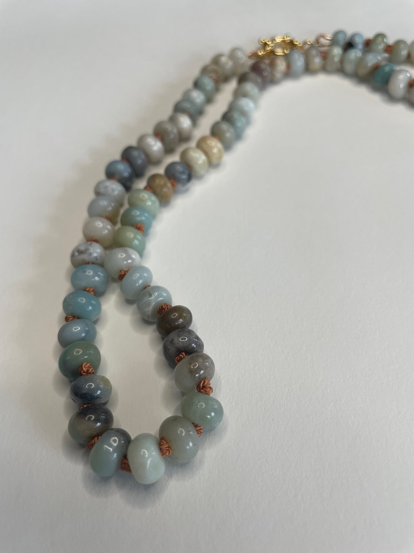 Soft Horizon Gemstone Necklace