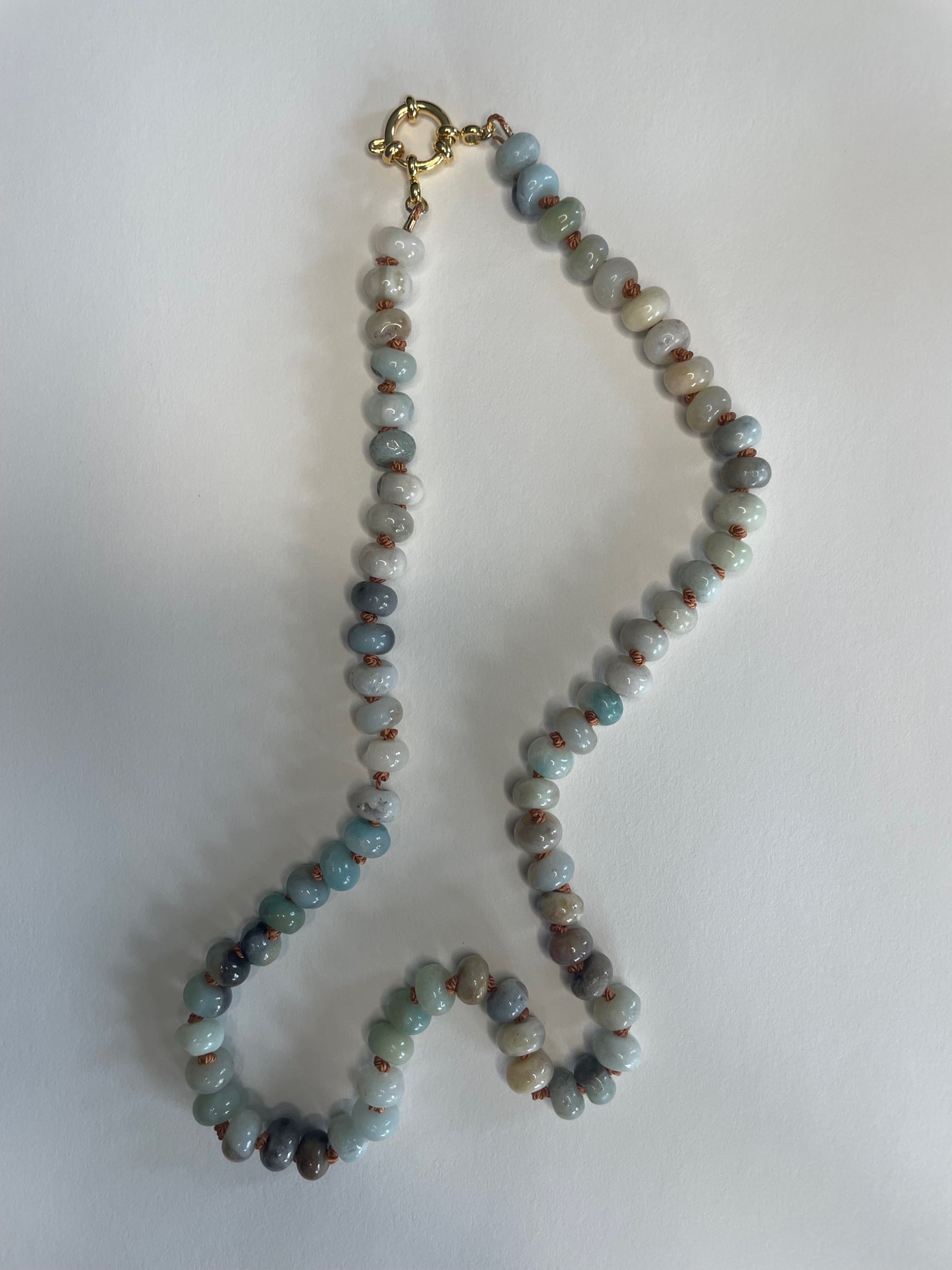 Soft Horizon Gemstone Necklace