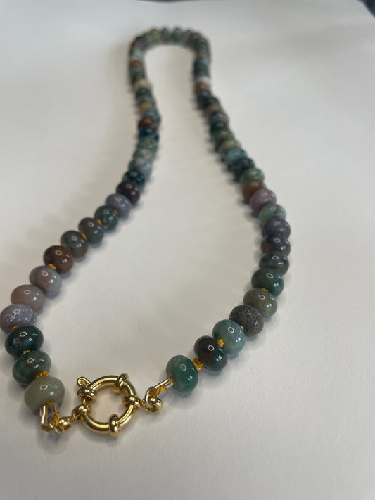 Forest Veil Gemstone Necklace