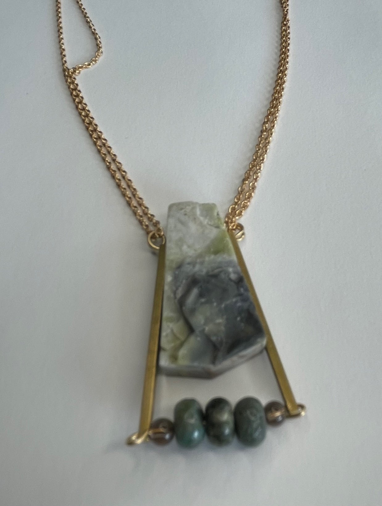 Earth Prism Pendant Necklace