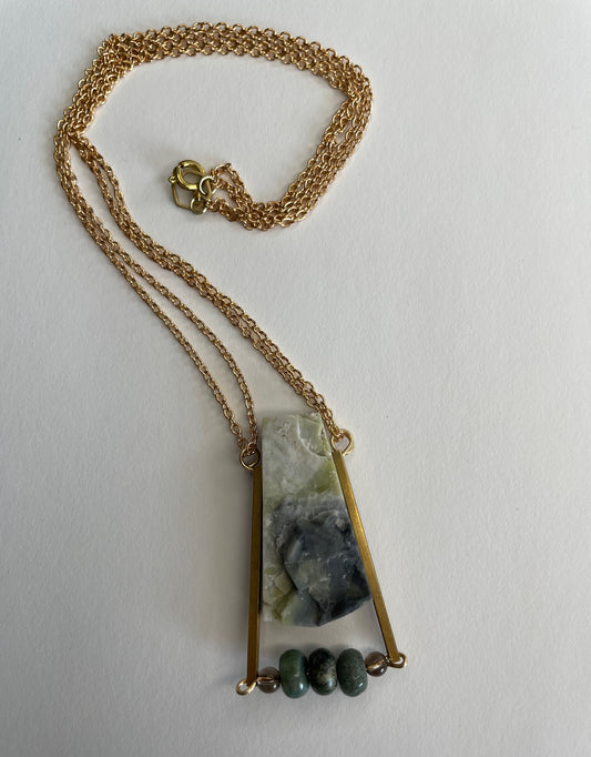 Earth Prism Pendant Necklace