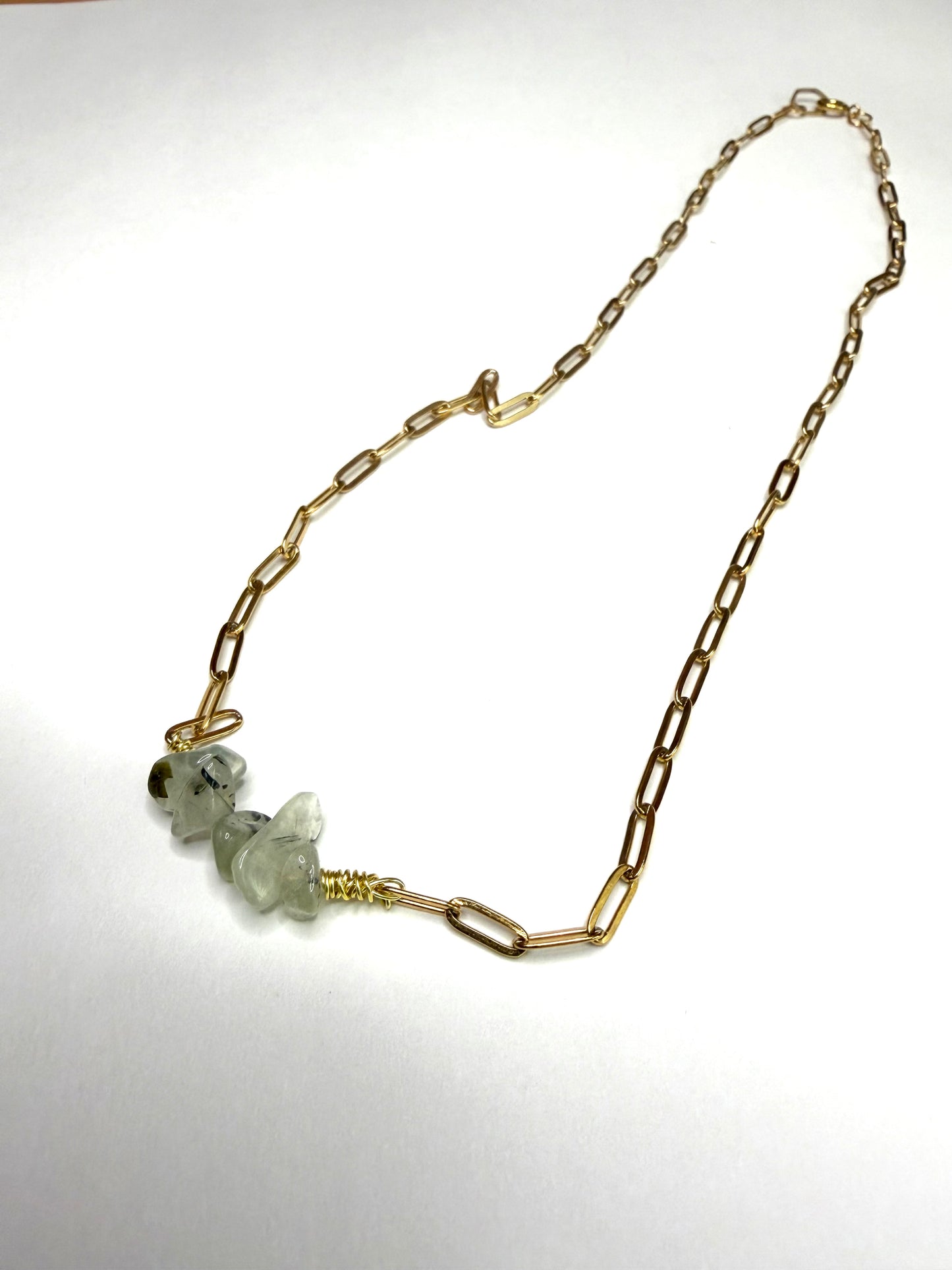Raw Edge Collection: Polished Stone Fragment Necklaces