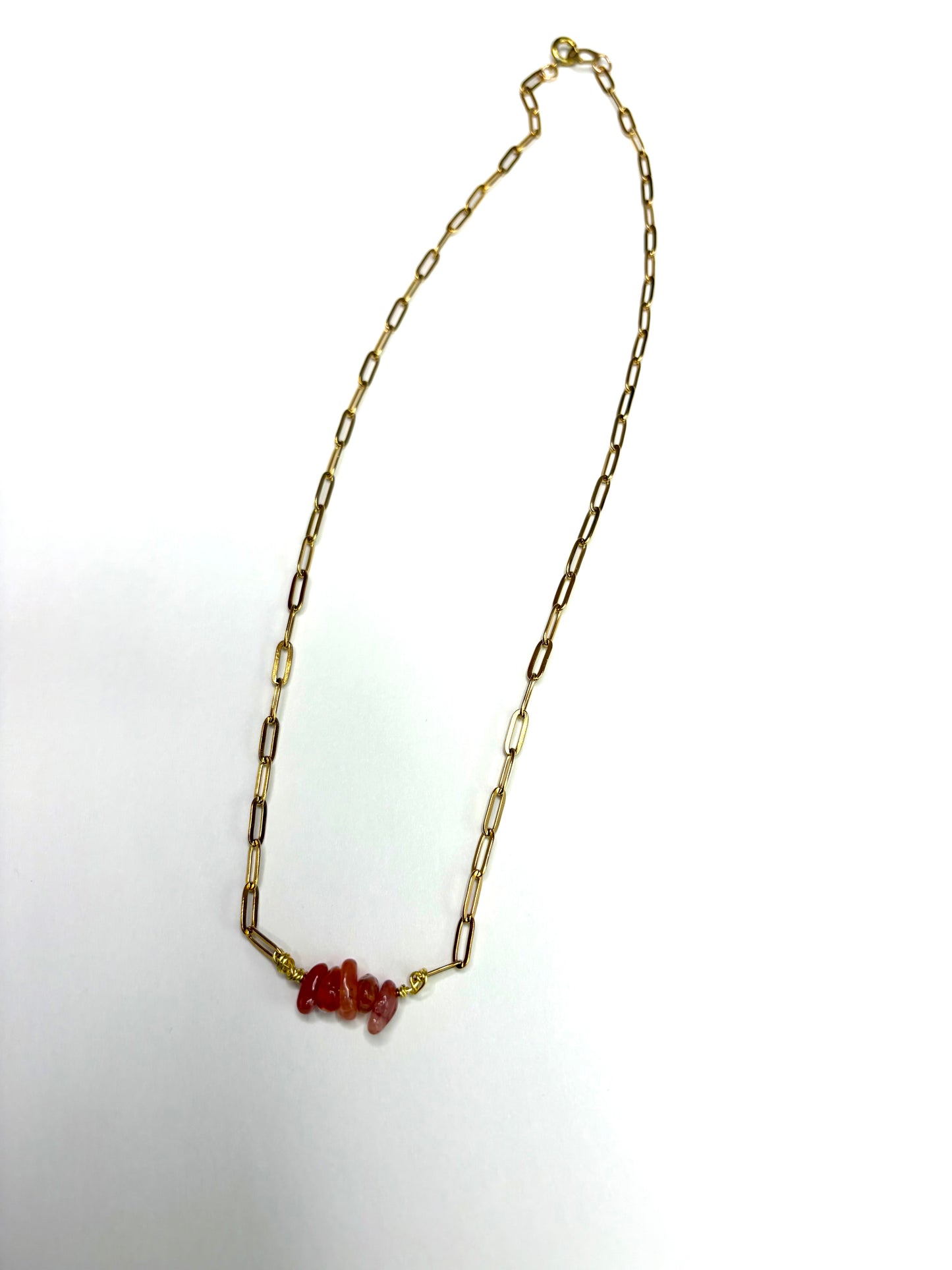 Raw Edge Collection: Polished Stone Fragment Necklaces