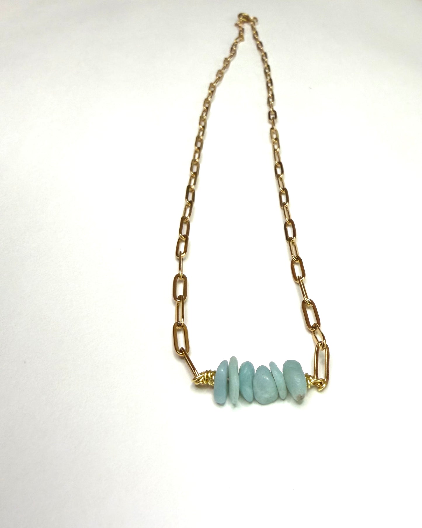 Raw Edge Collection: Polished Stone Fragment Necklaces