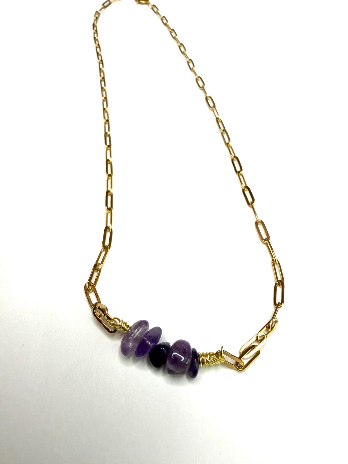 Raw Edge Collection: Polished Stone Fragment Necklaces