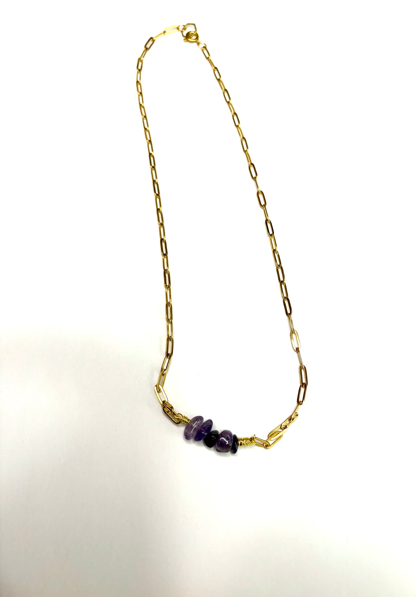 Raw Edge Collection: Polished Stone Fragment Necklaces